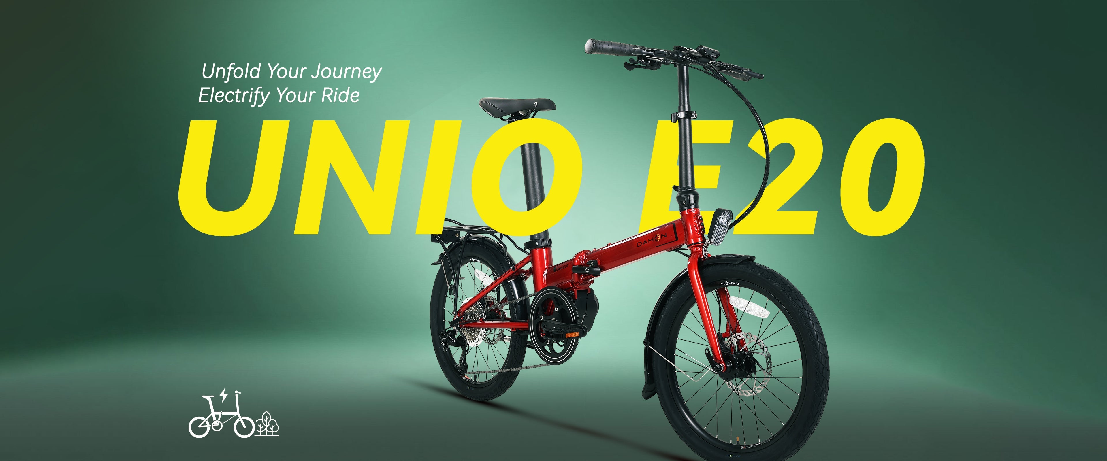 Dahon Unio E20 Folding Electric Bike Mid-Motor Disc Brake