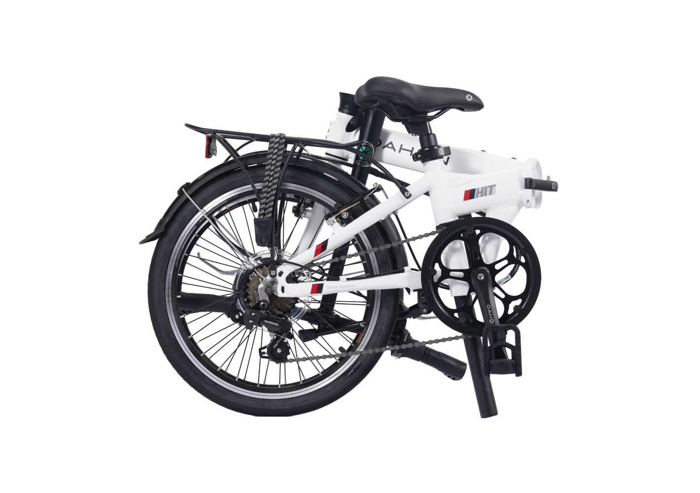 dahon 折りたたみ自転車 アルミフレーム 小径タイヤ DAHON 折り畳み自転車 6段ギア 20インチ 白 アルミフレーム 格安 中古