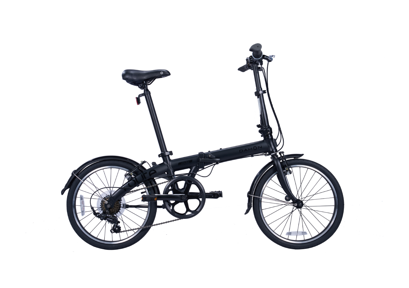 Black DAHON Route folding bicycle with aluminum frame, sporty design