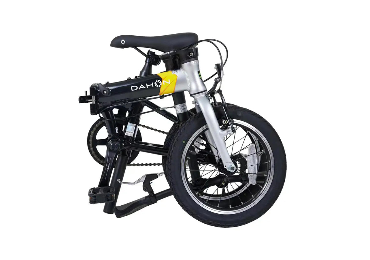 dahon electric folding bicycle K-feather 16 Bike Yellow One Size / 120Wh The Dahon Unio E20 also comes equipped with a range of features to ensure your safety and comfort K-Feather | Lightest Folding Electric