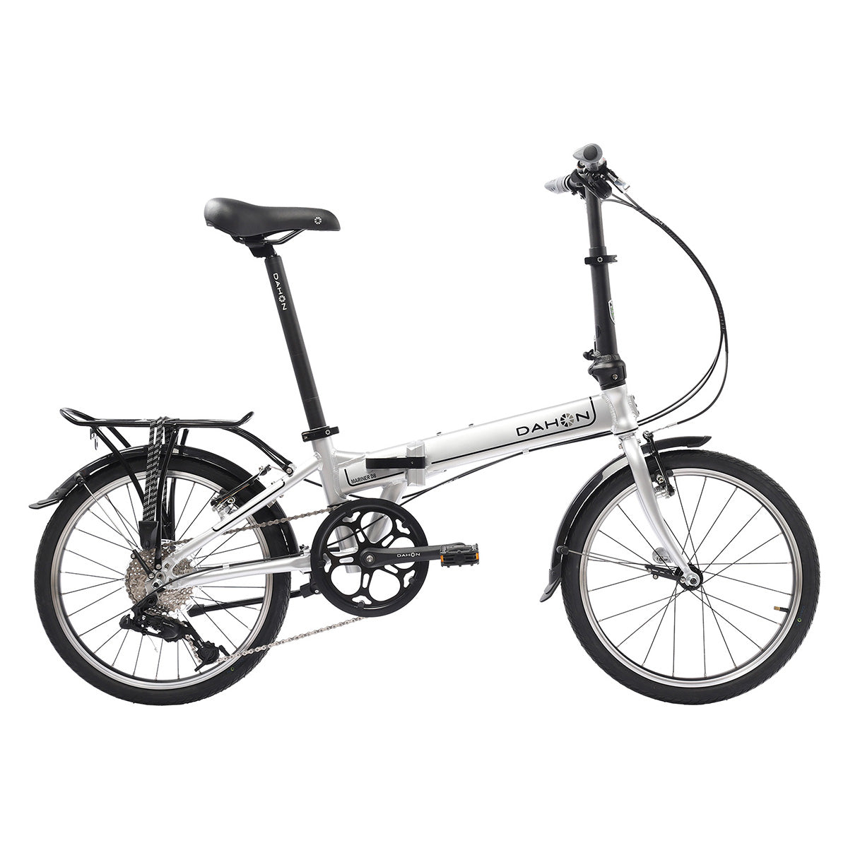 Dahon Mariner D8 8 Speed Folding Bike - Brushed Silver